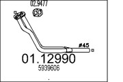 01.12990 Výfukové potrubie MTS
