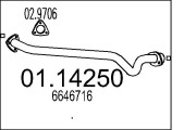 01.14250 Výfukové potrubie MTS