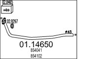 01.14650 Výfukové potrubie MTS