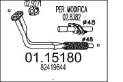 01.15180 Výfukové potrubie MTS