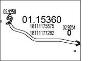 01.15360 Výfukové potrubie MTS