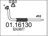 01.16130 Výfukové potrubie MTS