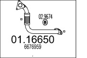 01.16650 Výfukové potrubie MTS