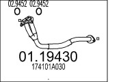 01.19430 Výfukové potrubie MTS