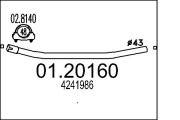 01.20160 Výfukové potrubie MTS