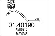 01.40190 Výfukové potrubie MTS