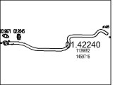 01.42240 Výfukové potrubie MTS