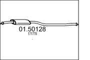 01.50128 Stredný tlmič výfuku MTS