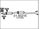 01.50215 Stredný tlmič výfuku MTS