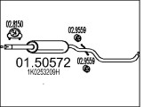 01.50572 Stredný tlmič výfuku MTS