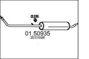 01.50935 Stredný tlmič výfuku MTS