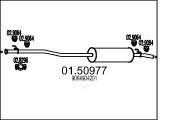 01.50977 Stredný tlmič výfuku MTS
