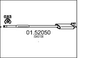 01.52050 Stredný tlmič výfuku MTS