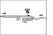 01.52800 Stredný tlmič výfuku MTS