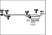 01.58490 Stredný tlmič výfuku MTS