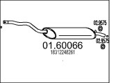 01.60066 Koncový tlmič výfuku MTS