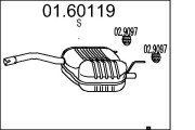 01.60119 Koncový tlmič výfuku MTS