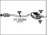 01.60264 Koncový tlmič výfuku MTS