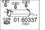 01.60337 Koncový tlmič výfuku MTS