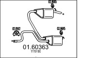 01.60363 Koncový tlmič výfuku MTS