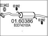 01.60386 Koncový tlmič výfuku MTS