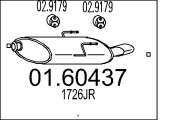 01.60437 Koncový tlmič výfuku MTS