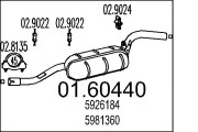 01.60440 Koncový tlmič výfuku MTS