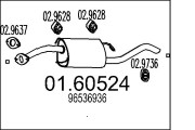 01.60524 Koncový tlmič výfuku MTS