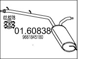 01.60838 Koncový tlmič výfuku MTS