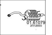 01.61079 Koncový tlmič výfuku MTS