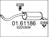 01.61186 Koncový tlmič výfuku MTS