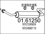 01.61250 Koncový tlmič výfuku MTS