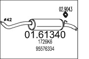 01.61340 Koncový tlmič výfuku MTS