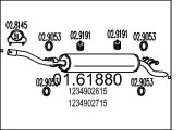01.61880 Koncový tlmič výfuku MTS