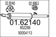 01.62140 Koncový tlmič výfuku MTS