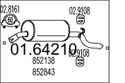 01.64210 Koncový tlmič výfuku MTS
