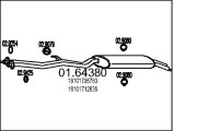 01.64380 Koncový tlmič výfuku MTS