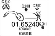 01.65240 Koncový tlmič výfuku MTS