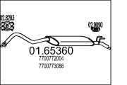 01.65360 Koncový tlmič výfuku MTS