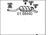01.66440 Koncový tlmič výfuku MTS