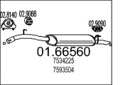 01.66560 Koncový tlmič výfuku MTS