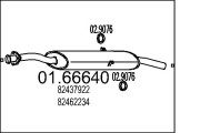 01.66640 Koncový tlmič výfuku MTS