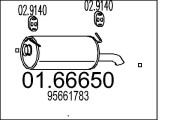 01.66650 Koncový tlmič výfuku MTS