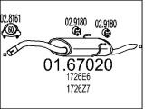01.67020 Koncový tlmič výfuku MTS