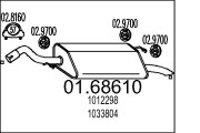 01.68610 Koncový tlmič výfuku MTS