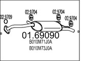 01.69090 Koncový tlmič výfuku MTS