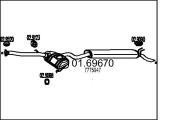 01.69670 Koncový tlmič výfuku MTS