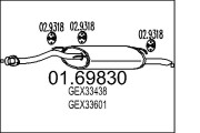01.69830 Koncový tlmič výfuku MTS