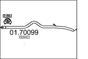 01.70099 Výfukové potrubie MTS