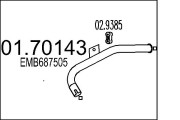 01.70143 Výfukové potrubie MTS